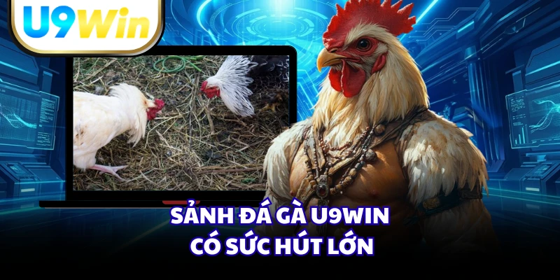 Sảnh đá gà U9WIN có sức hút lớn